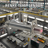 Sensor de Temperatura Infrarrojo Industrial sin Contacto, Termómetro IR de Alta Resolución de 0 a 1200 Grados, Módulo para Monitoreo de Equipos