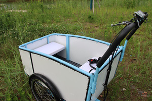Vélo électrique à cadre en alliage d'aluminium Vélo <span class=keywords><strong>cargo</strong></span> électrique familial <span class=keywords><strong>danois</strong></span> - Product Image 3