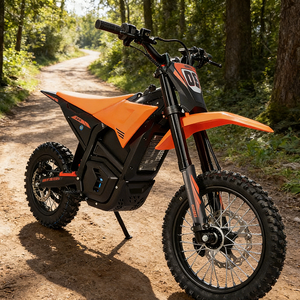 Moto électrique pour enfants 72V 4500W, vitesse maximale 100-125 km/h, avec frein à disque, batterie au lithium, mini moto orange pour garçons - Product Image 6