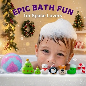 <span class=keywords><strong>Bombes</strong></span> de bain de Noël pour enfants avec jouet surprise caché, <span class=keywords><strong>bombes</strong></span> effervescentes naturelles et douces, cadeau amusant pour <span class=keywords><strong>les</strong></span> petits enfants - Product Image 2