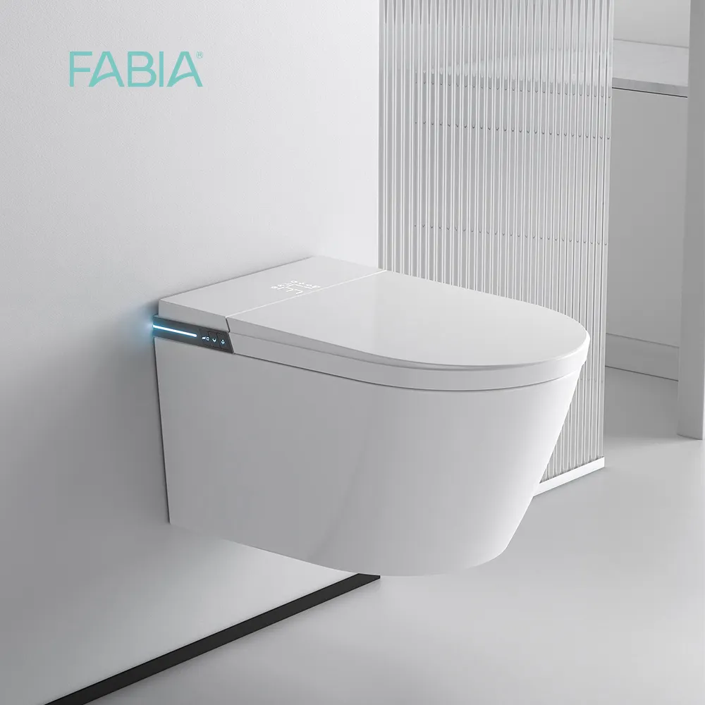 European Bidet Toilet Hanging Foot Sensor Electric Automatic Flushing Smart Toilet Wall