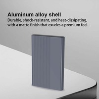 Boîtier de disque dur externe en aluminium 2.5 pouces SATA vers USB 3.1 Type C 5Gbps Boîtier de disque dur SSD Support Hot Plug pour Windows Mac