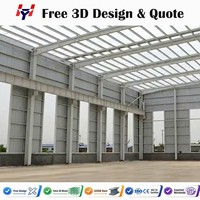 Construcción Rápida de Almacenes con Estructura de Acero, Fábrica, Taller, Sistema de Construcción de Estructuras Metálicas Pre-fabricadas