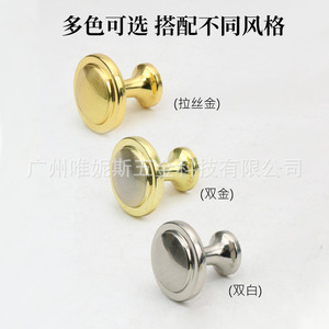 European Style Cabinet Door <b>Knobs</b> Round Zinc Alloy Durable Furniture Handles - Product Image 4