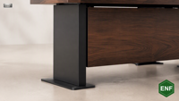 Bureau de direction moderne de luxe 2000 mm, poste de travail ergonomique modulaire avec tiroir à dossiers, table en bois pour bureau à domicile