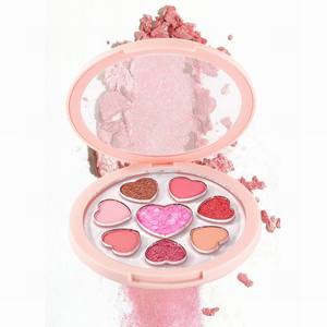 Palette d'ombres à paupières végétaliennes en forme de cœur Multicrome Private Label Heart 100% Vegan Sweet Color Palette d'ombres à paupières - Product Image 1