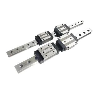 2024 새로운 혁신 45mm 플랜지 트랙 롤러 베어링 블록 볼 선형 가이드 레일 (나사 포함)