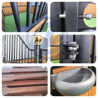Abri préfabriqué pour bétail, structure métallique en acier galvanisé, écurie pour chevaux, vente d'écuries portables anti-corrosion pour chevaux de ferme