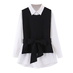 แฮปปี้ฮัทชุดเสื้อกั๊กผู้หญิงสองชิ้นแขนยาวโพลีเอสเตอร์อ็อกซ์ฟอร์ด N7465 - Product Image 5