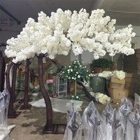 Arbre de fleurs de cerisier étendu personnalisé A-1769 mariage arbre de fleurs de cerisier artificiel rose pour événement décor intérieur extérieur