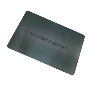 カスタム陽極酸化アルミニウムパーソナライズされた金属ブランク名刺彫刻金属ビジネスギフトカード