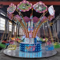 Parc d'attractions 16 places Meilleurs manèges Sièges pour enfants Chaise volante électrique d'extérieur Chaise volante portable à vendre