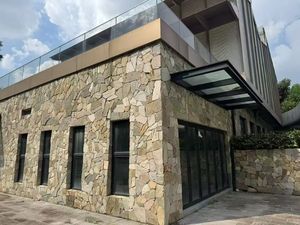 Pannelli in Pietra Naturale all'Ingrosso, Pietra Culturale Gialla e Bianca, Rivestimento Rustico in Ardesia a Secco, Durevole per Hotel e Ville - Product Image 5