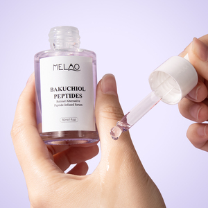 Commercio all'ingrosso Private Label naturale Bakuchiol rimpolpante siero Anti-Winkle illuminante cura della pelle Bakuchiol siero viso con peptidi - Product Image 4