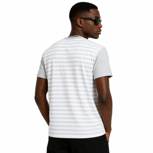 Camisetas Personalizadas de Manga Corta con Estampado a Rayas, 100% Algodón Terry, Corte Holgado para Hombre, Alta Calidad, MOQ Bajo de 30 Unidades - Product Image 2