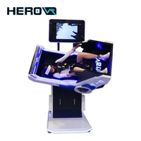 Simulador HEROVR 9D Full Motion VR 360 Simulador de vuelo Equipo de metal para exteriores/interiores para Centro Comercial Ganar dinero Parque temático