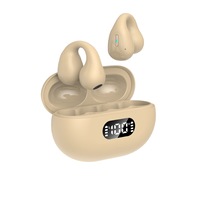 Casque à conduction osseuse à oreille ouverte de nouvelle conception, chipset JL, étanche IPX-4, LED sans fil BT 5.3, écouteurs à clip pour le sport