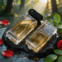 Hochwertige, dickwandige 80ml Parfümflasche mit matter, transparenter, gebogener Sprühflasche und Rollkappe, individuelle Farbe, 100 Stück Mindestbestellmenge