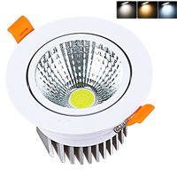 LED Dimmable Aluminium 5W 7W 12W 20W 30W Panneau d'éclairage COB encastré de haute qualité Spot de plafond pour éclairage intérieur