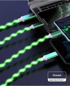 3-in-1 /ไมโครยูเอสบี/TYPE-C 1.2M 2A สายชาร์จข้อมูลแบบเร็วพร้อมไฟไหลสำหรับโทรศัพท์แอนดรอยด์ - Product Image 5