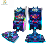 Machine de jeu de danse à pièces pour enfants, équipement de divertissement sportif somatosensoriel, ville de jeux vidéo