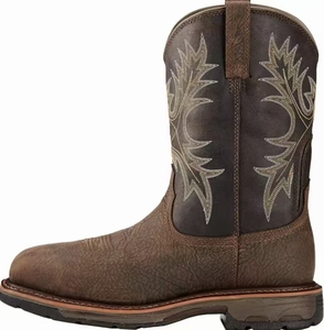 Men's Workhog Leather Waterproof Composite Toe <strong>Work</strong> <strong>Boot</strong> with EVA Midsole PU Lining Rubber Outsole - Product Image 5