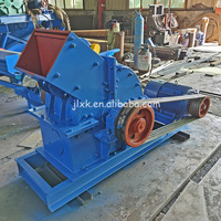 Concasseur à marteaux portable, machine à fabriquer du sable de galets, concasseur de déchets de construction, concasseur de pierre mobile avec moteur AC