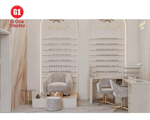 Mobilier de salon de beauté européen |   Comptoir d'exposition de produits de salon sur mesure et designs d'aménagement intérieur de salon - Product Image 3