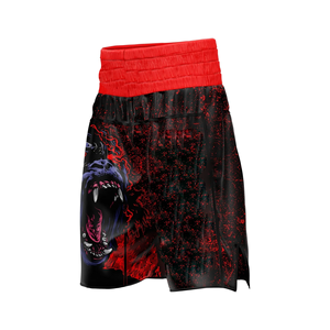 Short MMA BJJ Jiu Jitsu pour hommes, taille plus, respirant, imprimé par transfert thermique, spandex/polyester, taille mi-haute élastique, design ergonomique - Product Image 2
