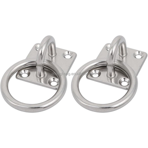 Plaque <span class=keywords><strong>de</strong></span> fixation <span class=keywords><strong>d</strong></span>'ancrage marine 5/16" (8 mm) en acier inoxydable 304 avec anneau, idéale pour l'ancrage et la quille - Product Image 5