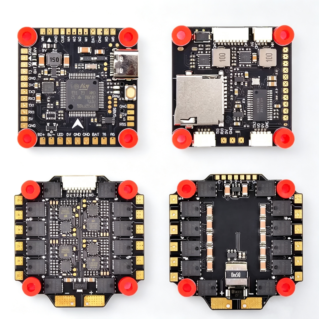 LANRC F405 V3 Flight Stack F405 Flight Controller 4-in-1 ESC 3-6S Lipo for 5-7 Inch FPV Racing Freestyle Quadcopter Drone