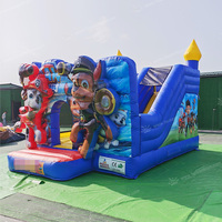Château gonflable Mickey Puppy avec toboggan, certifié CE, respectueux de l'environnement, garantie 3 ans