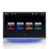 Moniteur d'appuie-tête de voiture 14 pouces Android MP5 IPS à écran tactile pour siège arrière avec télécommande, son stéréo USB, garantie 1 an