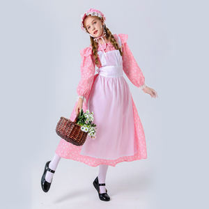 Disfraz de Halloween para niña, bonito vestido de manga larga rosa y azul, Wonderland, Alicia, Lolita, novedad - Product Image 3