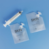 Capuchon en plastique à haute barrière de 5 ml pour sachet d'emballage de shampoing et de lessive avec impression en gravure, MOQ 500 pour