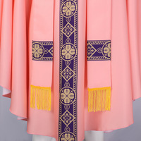 Chasuble de prêtre catholique, robe de messe médiévale, cosplay, vêtement brodé, robe de prêtre vintage, robe ample, cape