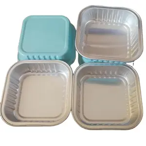 Hot and Cold Use Recyclable Meal Prep Disposable Silver Foil Tray Aluminium foil Food Container
