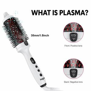 45mm Plasma Hot Comb Professional Fast Heating Dual PTC <b>Hair</b> Curler <b>Brush</b> 450F Infrared Thermal Round <b>Brush</b> Sample Available - Product Image 2