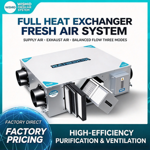 Ventilateur de récupération de chaleur ERV HRV 5000m3/h, système de purification d'air frais, filtre HEPA H13, filtre à charbon, WiFi, RS485, 220V 50Hz, hôpital - Product Image 2