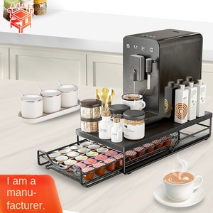 Organizador de Cápsulas de Café <span class=keywords><strong>para</strong></span> Escritorio, Estante de Almacenamiento Extraíble <span class=keywords><strong>para</strong></span> Cocina, <span class=keywords><strong>Base</strong></span> Simple de Hierro <span class=keywords><strong>para</strong></span> <span class=keywords><strong>Cafetera</strong></span> - Product Image 5
