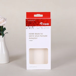 Boîte d'emballage personnalisée à suspendre à l'oreille avec fenêtre transparente, gaufrage 4 couleurs, dossiers en carton écologique, lamination, présentoir <span class=keywords><strong>de</strong></span> vente au détail - Product Image 6