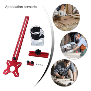 Hardware scanalatura Router piastra a mano cerchio Rooter punzone bussola Scriber Base fresatura fai da te strumento di carpenteria posizionamento universale Jig - Product Image 6