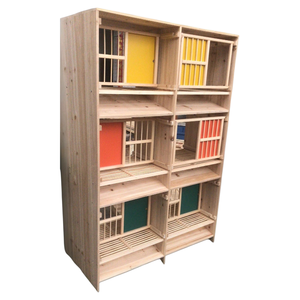 Gabbia in Legno per Allevamento e Gare di Piccioni, Nido Modulare in Legno Massello per Accoppiamento, Incubazione e Allevamento, Forniture Professionali per Piccioni - Product Image 4