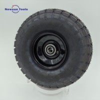 Pneu en caoutchouc NS 4.10/3.50-4 roue pneumatique avec roulement central de 5/8 "pour brouette de générateur de chariot de jardin de chariot de camion à main