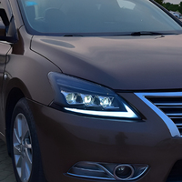 Ensemble de phares LED KGKB pour Nissan Sylphy Sentra 13e génération B17 2012-2016, lentille de projecteur améliorée, clignotant séquentiel, Plug & Play