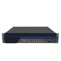 Serveur de montage en rack de pare-feu 2U Pfsense Ubuntu Linux Microtik VPN 8 Lan 2 SFP + 10G i3 i5 i7 i99th Gen processeur OEM ODM Business