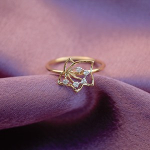 IGI chứng nhận tùy biến phòng thí nghiệm Nhẫn kim cương, 18K vàng hình trái tim cắt DEF Nhẫn kim cương - Product Image 4