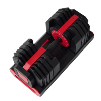 Ensemble d'haltères réglables 80 lb / 36 kg avec support, système de poids intelligent peu encombrant pour entraînement complet du corps à domicile
