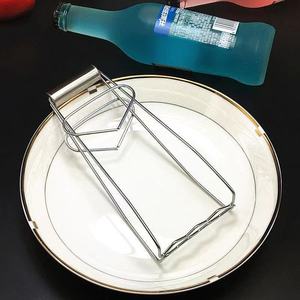 Stainless Steel Plate And Bowl <b>Tongs</b> Kitchen Utensil For <b>Serving</b> Dishware With Gold Trim Design - Product Image 1