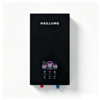 Chauffe-eau électrique instantané sans réservoir OEM 5500W en acier inoxydable avec réservoir en plastique, commande tactile, écran LED, économie d'énergie, pour hôtel et usage domestique